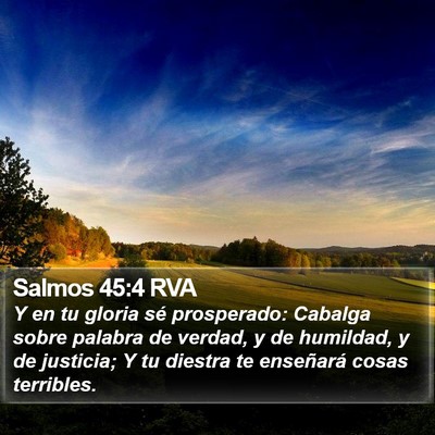 Salmos 45:4 RVA Bible Verse Image