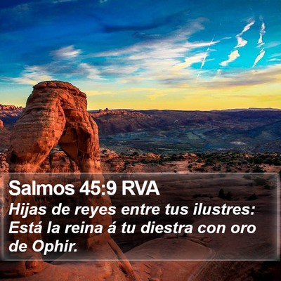 Salmos 45:9 RVA Bible Verse Image