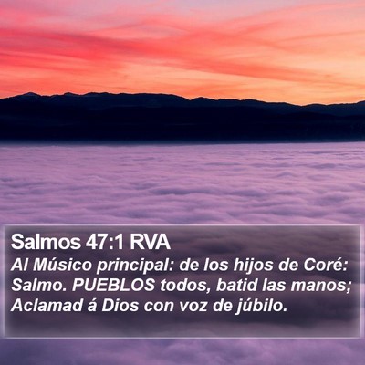 Salmos 47:1 RVA Bible Verse Image