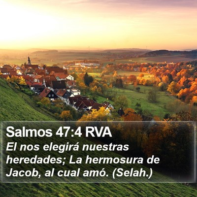 Salmos 47:4 RVA Bible Verse Image