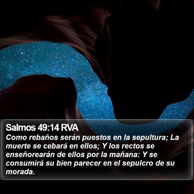 Salmos 49:14 RVA Bible Verse Image