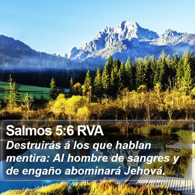 Salmos 5:6 RVA Bible Verse Image