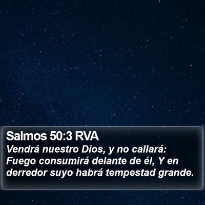 Salmos 50:3 RVA Bible Verse Image
