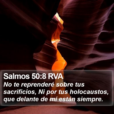 Salmos 50:8 RVA Bible Verse Image