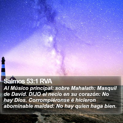 Salmos 53:1 RVA Bible Verse Image