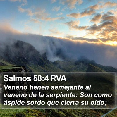 Salmos 58:4 RVA Bible Verse Image