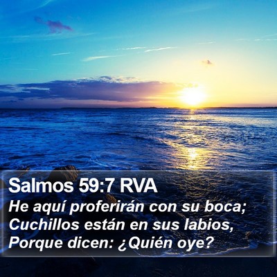 Salmos 59:7 RVA Bible Verse Image