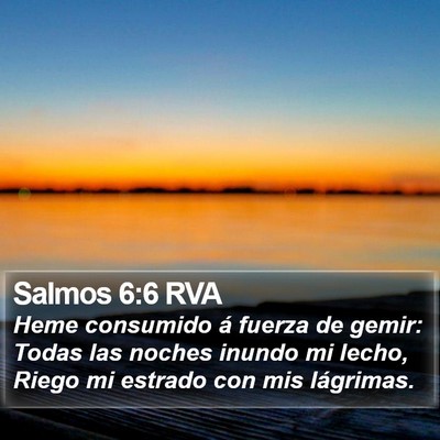 Salmos 6:6 RVA Bible Verse Image