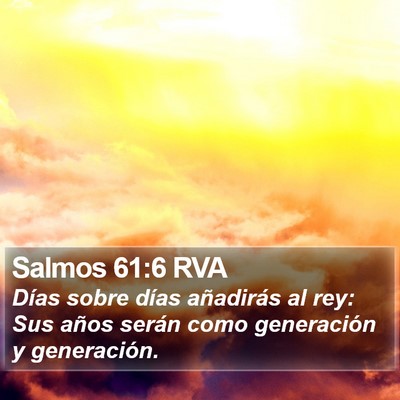 Salmos 61:6 RVA Bible Verse Image