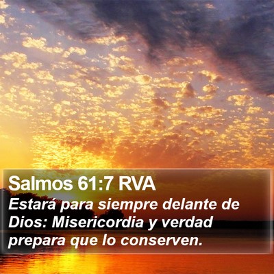 Salmos 61:7 RVA Bible Verse Image