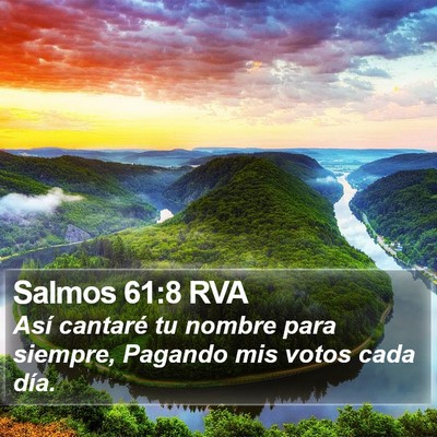 Salmos 61:8 RVA Bible Verse Image