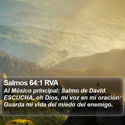Salmos 64:1 RVA Bible Verse Image