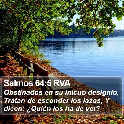 Salmos 64:5 RVA Bible Verse Image