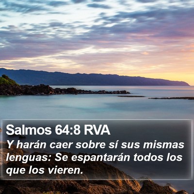 Salmos 64:8 RVA Bible Verse Image