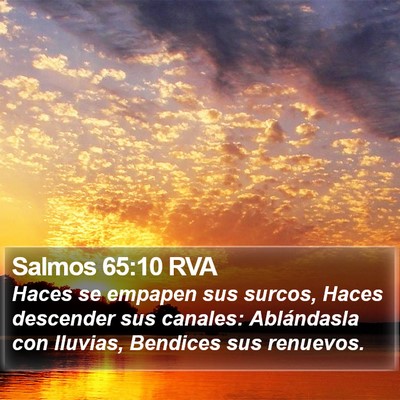 Salmos 65:10 RVA Bible Verse Image