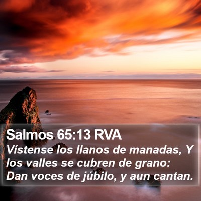 Salmos 65:13 RVA Bible Verse Image