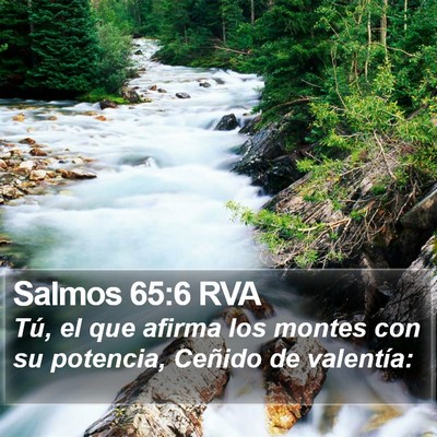 Salmos 65:6 RVA Bible Verse Image