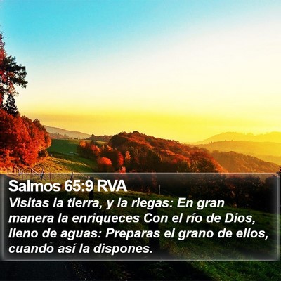 Salmos 65:9 RVA Bible Verse Image