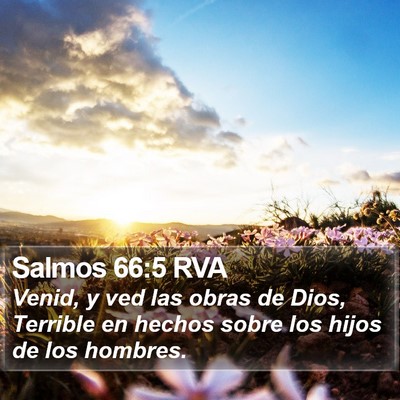 Salmos 66:5 RVA Bible Verse Image