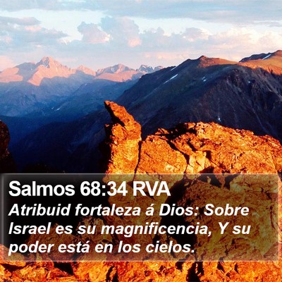 Salmos 68:34 RVA Bible Verse Image