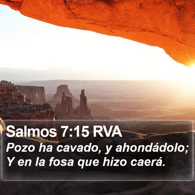 Salmos 7:15 RVA Bible Verse Image