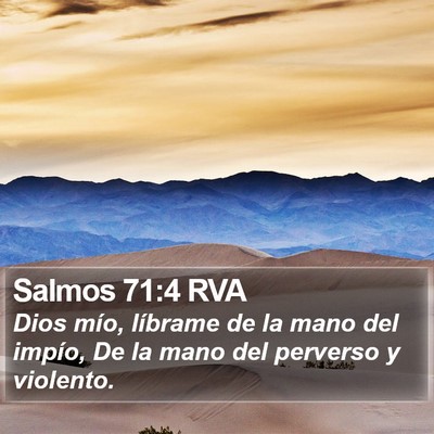 Salmos 71:4 RVA Bible Verse Image