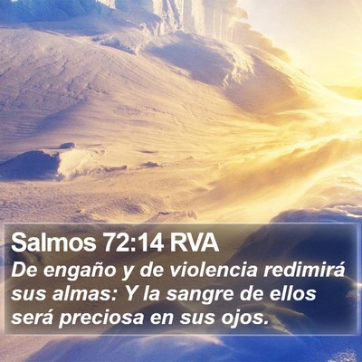 Salmos 72:14 RVA Bible Verse Image