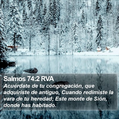Salmos 74:2 RVA Bible Verse Image