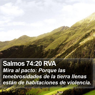 Salmos 74:20 RVA Bible Verse Image