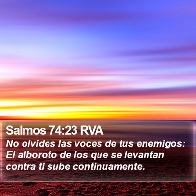 Salmos 74:23 RVA Bible Verse Image