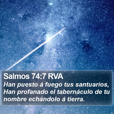 Salmos 74:7 RVA Bible Verse Image