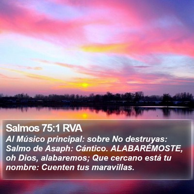 Salmos 75:1 RVA Bible Verse Image