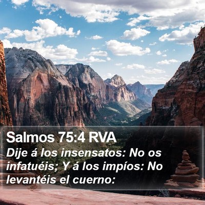 Salmos 75:4 RVA Bible Verse Image
