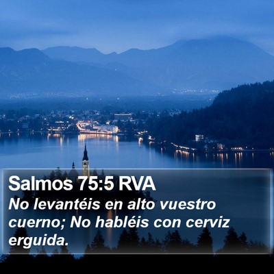 Salmos 75:5 RVA Bible Verse Image