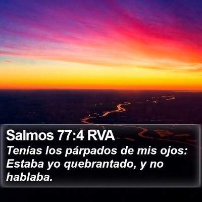Salmos 77:4 RVA Bible Verse Image
