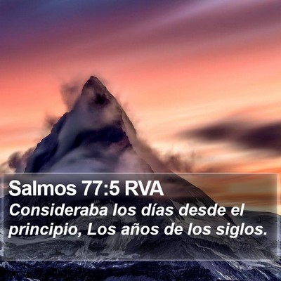Salmos 77:5 RVA Bible Verse Image