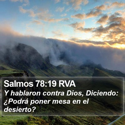 Salmos 78:19 RVA Bible Verse Image