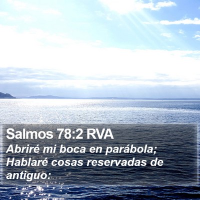 Salmos 78:2 RVA Bible Verse Image