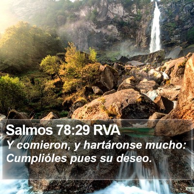 Salmos 78:29 RVA Bible Verse Image