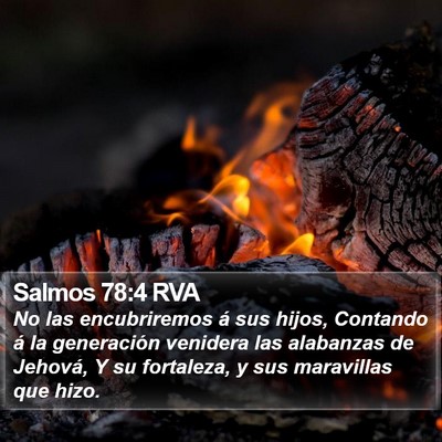 Salmos 78:4 RVA Bible Verse Image