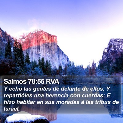 Salmos 78:55 RVA Bible Verse Image