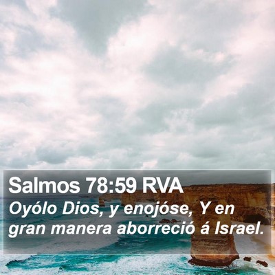 Salmos 78:59 RVA Bible Verse Image