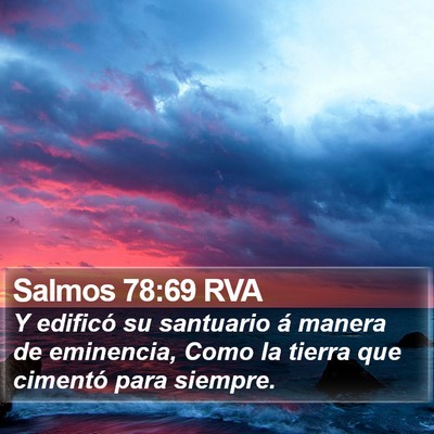 Salmos 78:69 RVA Bible Verse Image