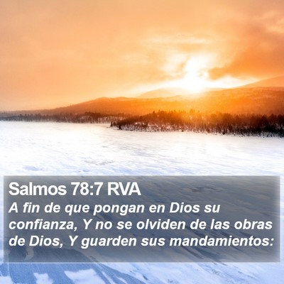 Salmos 78:7 RVA Bible Verse Image