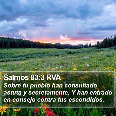 Salmos 83:3 RVA Bible Verse Image