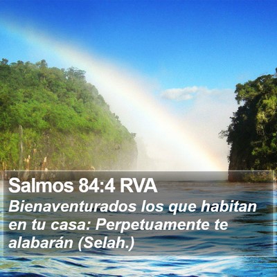 Salmos 84:4 RVA Bible Verse Image