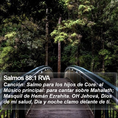 Salmos 88:1 RVA Bible Verse Image