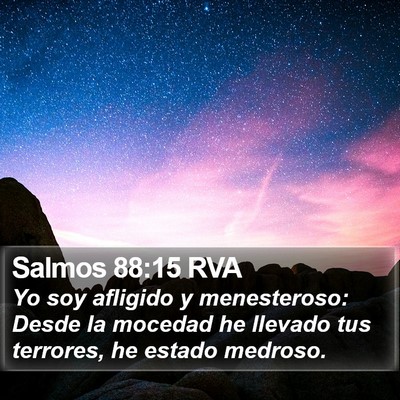 Salmos 88:15 RVA Bible Verse Image