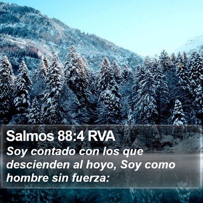 Salmos 88:4 RVA Bible Verse Image