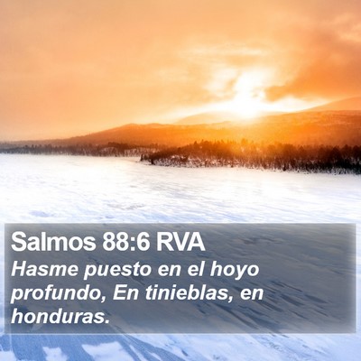 Salmos 88:6 RVA Bible Verse Image